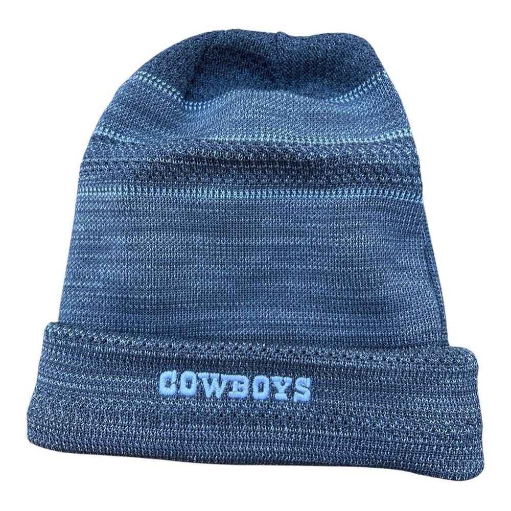 New Era Dallas Cowboys Beanie Hat NFL Blue Knit Star Logo One Size Cuffed Winter